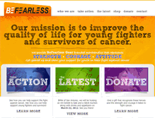 Tablet Screenshot of befearless.org